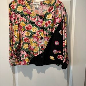 Key Lime Pie Floral Blouse
